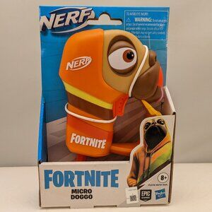 NERF Fortnite Micro Doggo Mini Dart-Firing Blaster w/ 2 Nerf Elite Darts | NEW